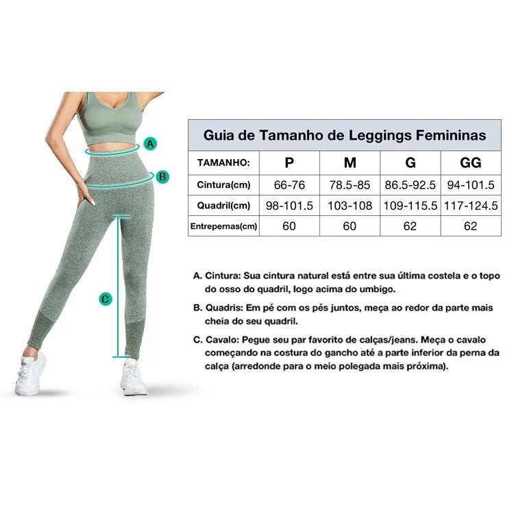 Calça de compressão feminina legging